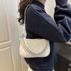 Pearl Chain Bag Women's Trend Fashion Embroidery Dumpling Bag 2025 Summer Summer High Sense Versatile Shoulder Bag