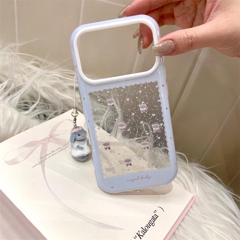 Koala Glitter Floral Phone Case for iPhone 17/16 Pro Max/15/14