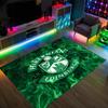 Hibernian FC Design Crystal Velvet Carpet Cozy Non?Slip Printed Rug For Bedroom Living Room Entrance