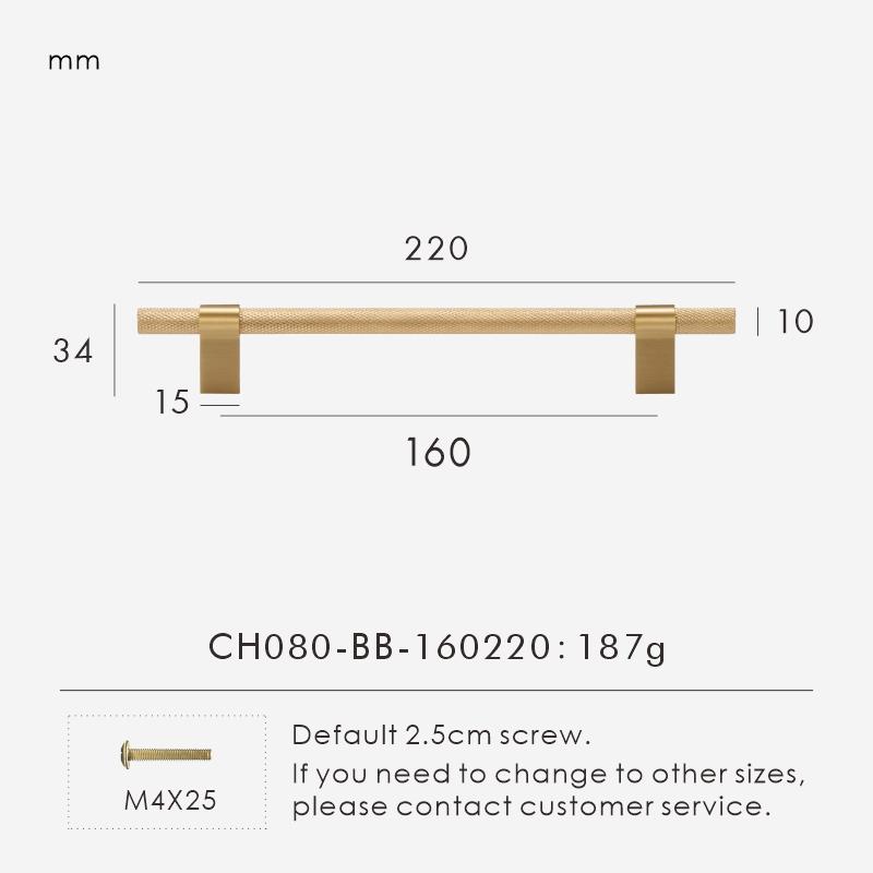Nurlin Solid Brass Knurling Patterned Cabinet T-bar Extended Length 40 Inches Kitchen Appliances Dishwashers Refrigerators Pull