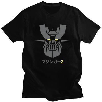 Custom Mens Vintage Anime UFO Robot Grendizer Goldorak T Shirt Short Sleeve Cotton Tshirts Classic Tshirt Casual Tees Clothes