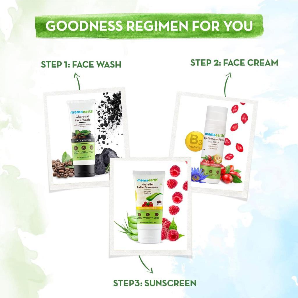 Mamaearth Bye Bye Face Cream For Pore Tightening With Niacinamide Rosehip Lightweight Non Greasy Formula 30g For All Skin Types