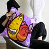 Funny L-Larva Cartoon Personalized picture text home decorative pillows Household Gifts 45x45cm