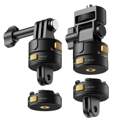 NEEWER Action Camera Mount Compatible with Hero 11 DJI Osmo Metal Magnetic Quick Release Mount with Screw and Folding Fingers for POV Photography