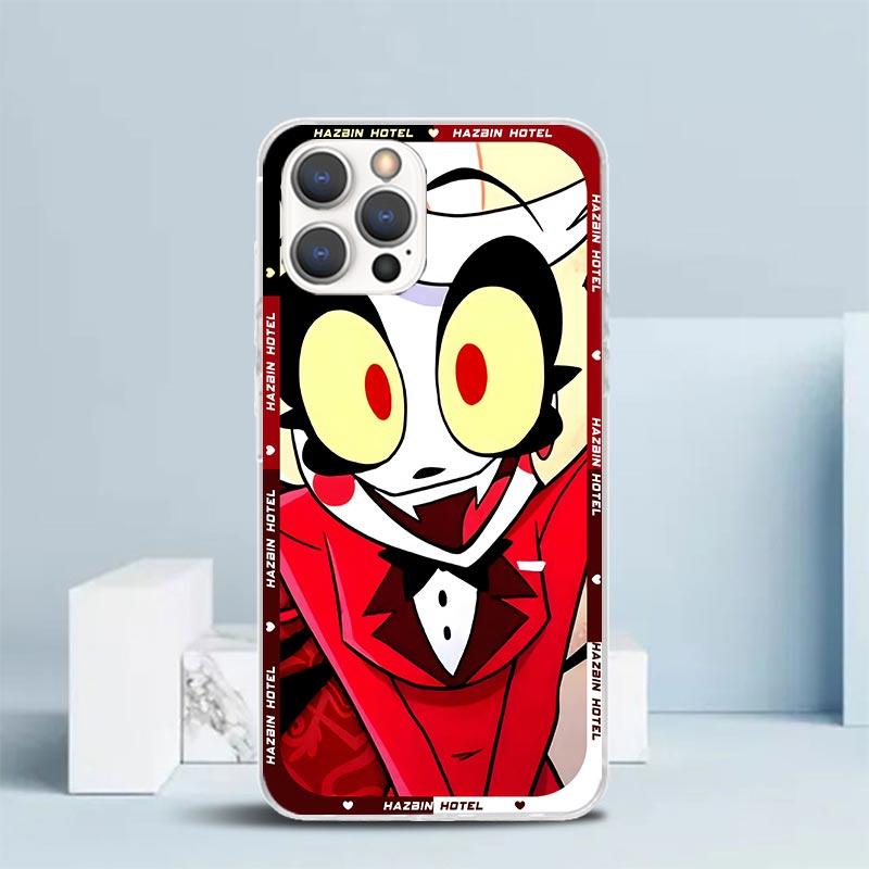 

H-Hazbin H-Hotel Anime Soft Cover for iPhone 16 17 Air 15 14 Pro Max 16E Phone Case 13 Mini 12 11 7 SE 8 Print Pattern Fit Cases Samsung S23