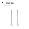 Sterling Silver Square Stud Earrings for Women, Simple Cool Style, Sleep-Friendly, Trendy Design.