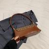 Women's Fashionable Leopard Print Crossbody Bag Retro Unique Commuter Armpit Bag