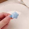 Cute Dopamine Star Hair Clip for Girls: Y2K Sweet Korean Style Flyaway Forehead Clip