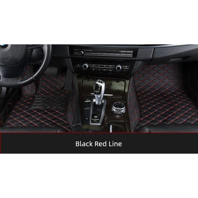 Car Floor Mats Specifically for Jac Volkswagen Sehol E10X, Full Coverage 2024 Model, Full Wrap Sehol Car Mat, Fairy Car Mat Driver & Passenger Side - Black & Red