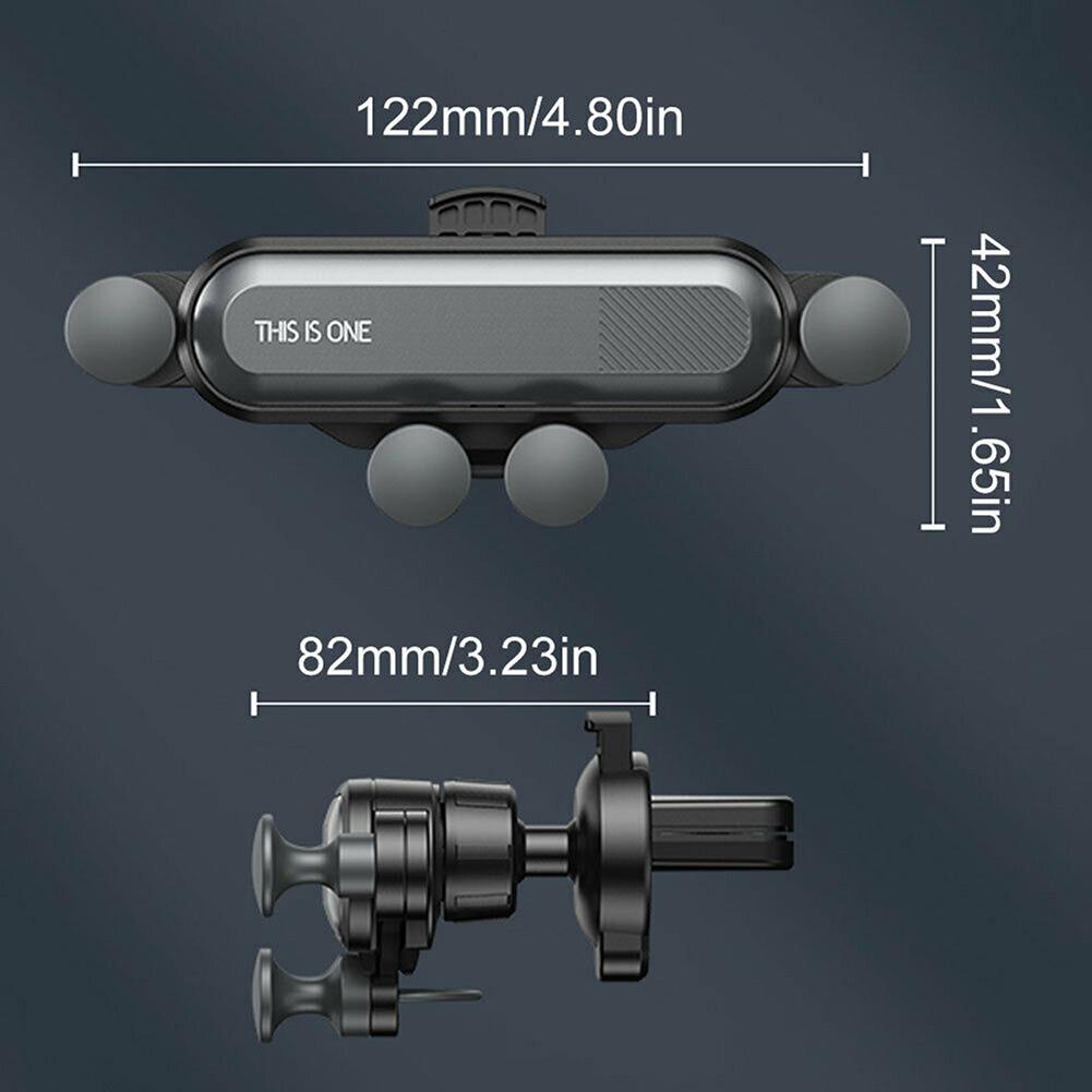 ABS Luftventilställ Mobiltelefonhållare Biltillbehör