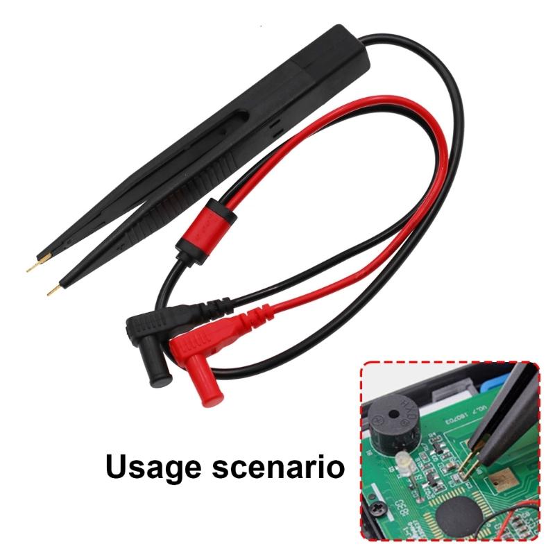 Test Clip Leads Chip Tweezers Digital Multimeter Meter Tweezers Slip Proof Grip And Precise Clip