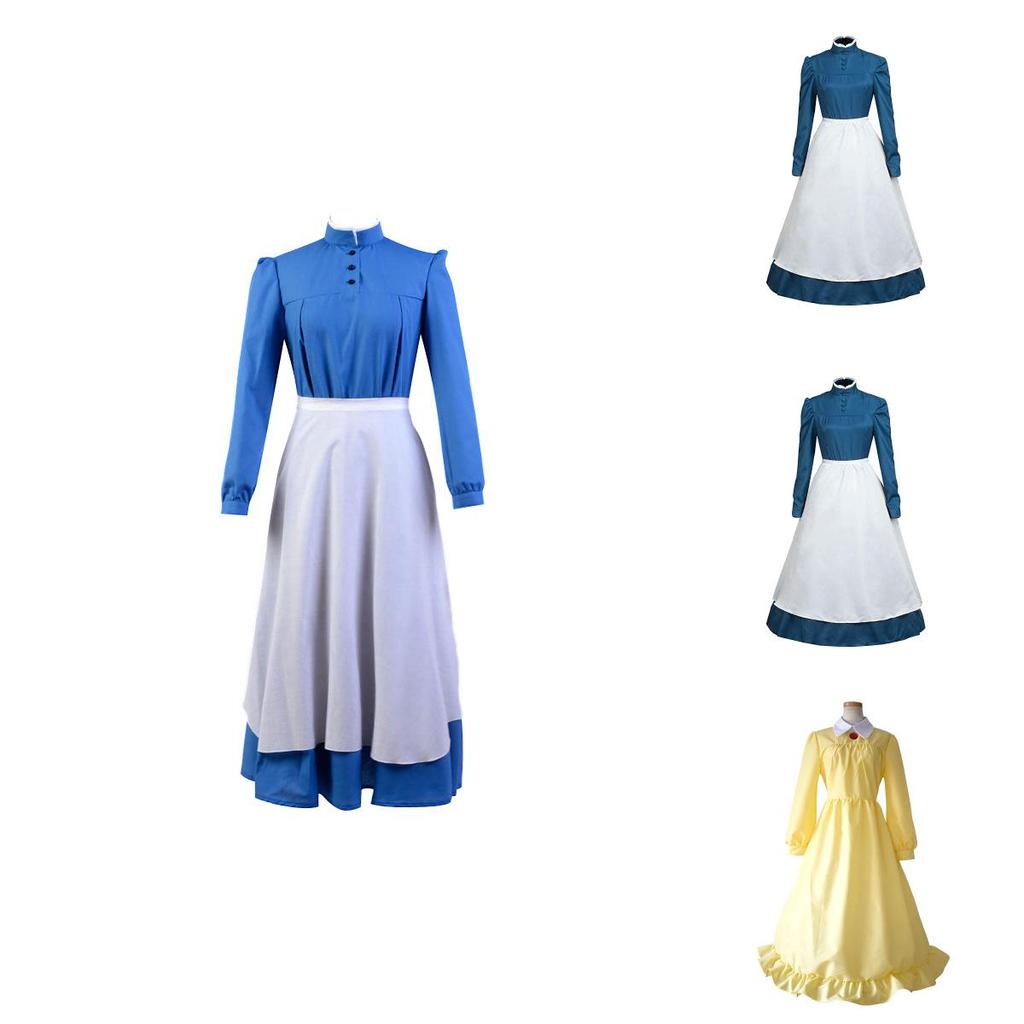 Howl's Moving Castle Sophie Deluxe Long Sleeve Costume For Cosplay