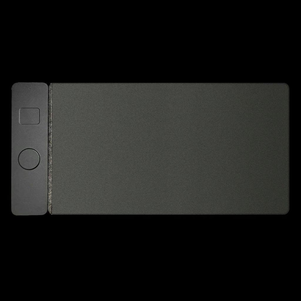 Felt Leather Dual-Sided Anti-Slip Waterproof Desk Mat with Wireless Charging for Phone & Earphones