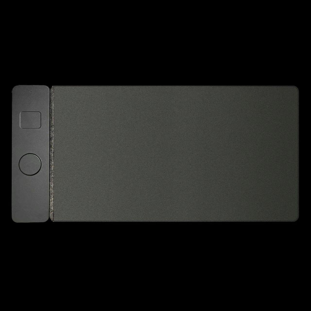 

Felt Leather Dual-Sided Anti-Slip Waterproof Desk Mat with Wireless Charging for Phone & Earphones
