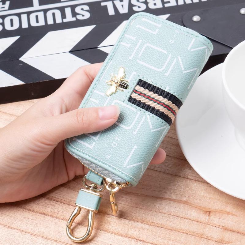 Porte-clés de luxe mini et porte-cartes - Pochette de rangement pour voiture haut de gamme unisexe