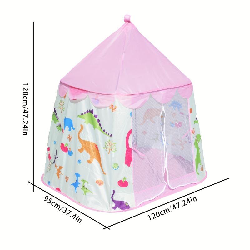Cartoon Dinosaur Play Tent Portable Kids Indoor Outdoor Playhouse With Storage Bag Toy House For Boys Girls Pretend Camping