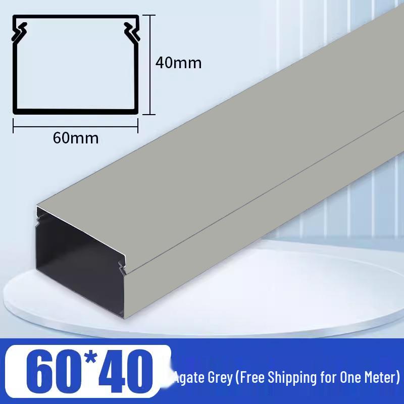 Aluminum Square Wire Trunking with Concealed Metal Clip Cover