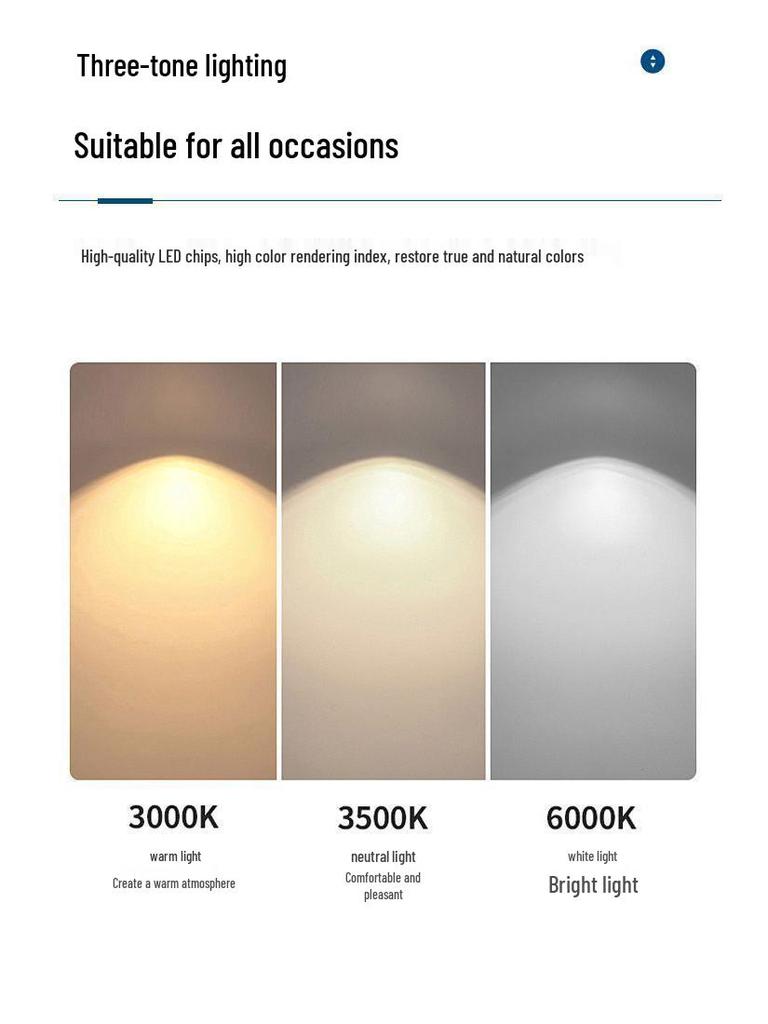 Nordic Silent High-Power E27 Ceiling Fan Light for Living Room or Restaurant