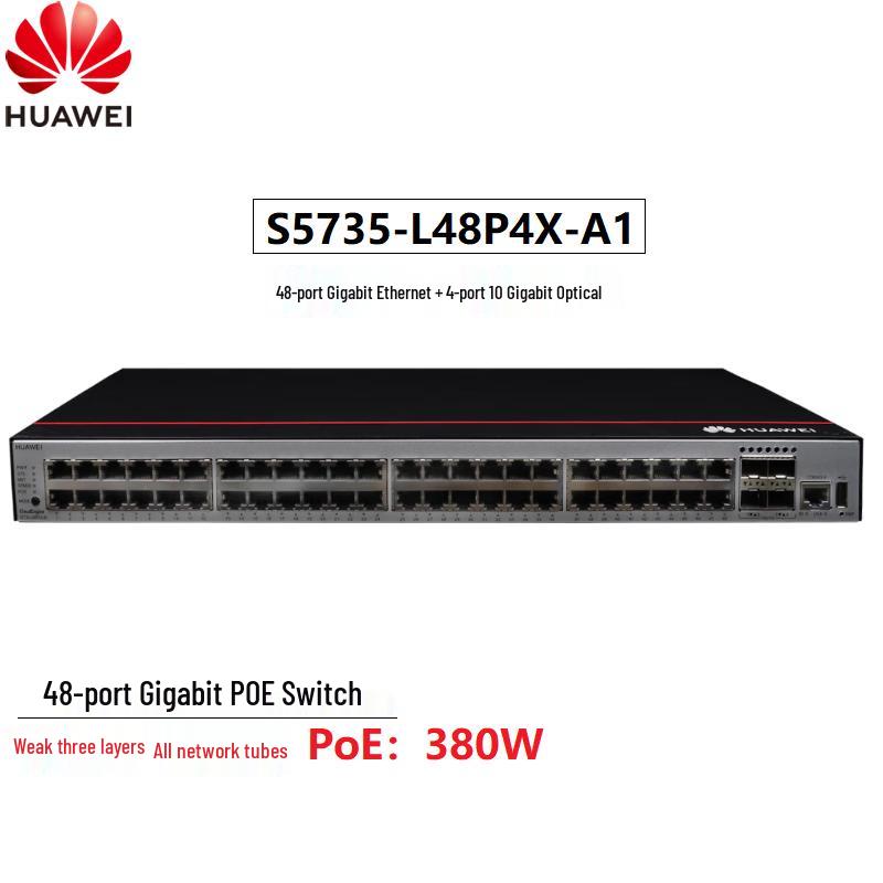 

Huawei S5735-L48P4X-A1 Managed PoE+ Network Switch