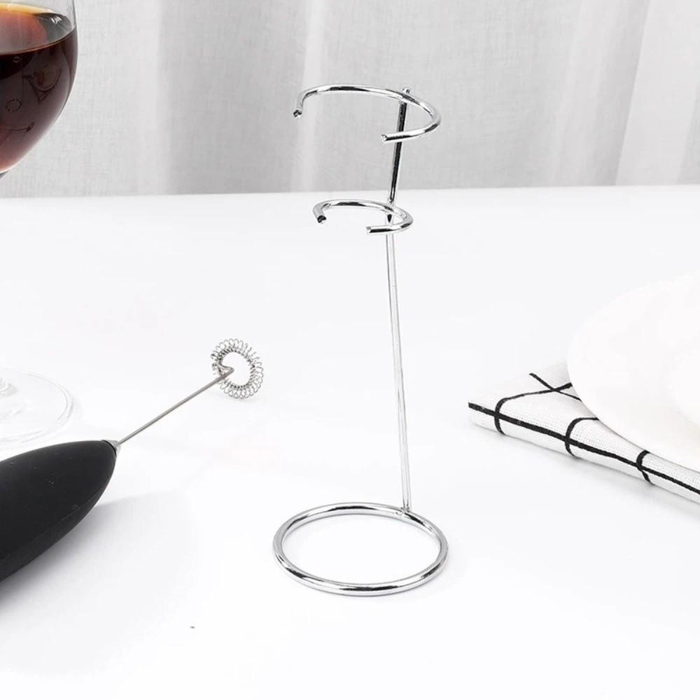 Metal Stand Multifunctional Milk Frother Stand Universal Iron Egg Beater Holder Heavy Duty Whisk Organizer Food Preparation