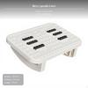 Footrest Office Foot Stool, Plastic Massage Cylinder, Pivoting Ergonomic Design, AntiSlip