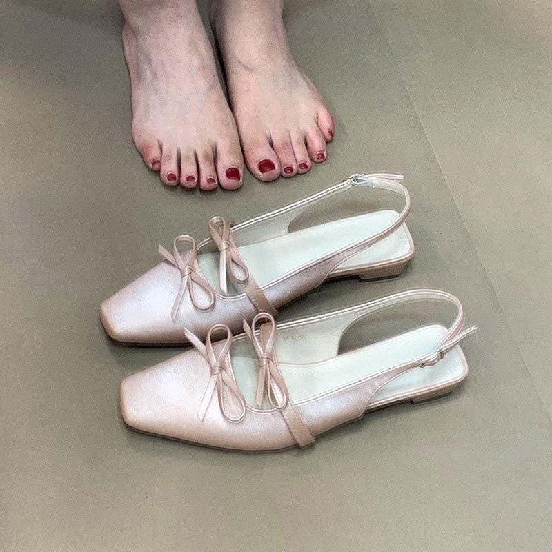 

Босоножки с ремешком на пятке, сумка, женские, высококлассные, французский вечерний бриз, серебристые, с характером, туфли-лодочки, бант 39 розовый