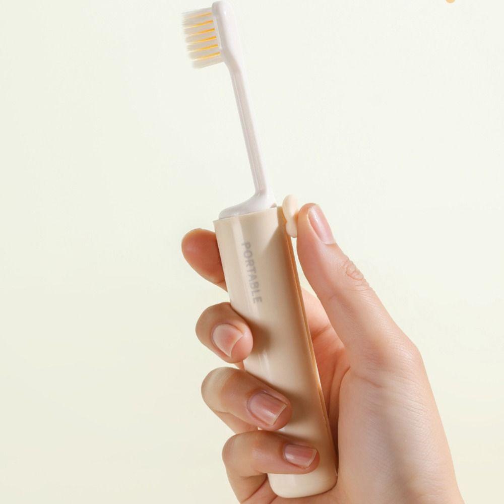 2-IN-1 Travel Toothbrush Portable Toothbrush Set  for Outdoor Camping Travel