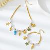European and American Fashion Simple Marine Ceramic Small Fish Vacation Style Metal Necklace Bracelet Jewelry Set Women Wear