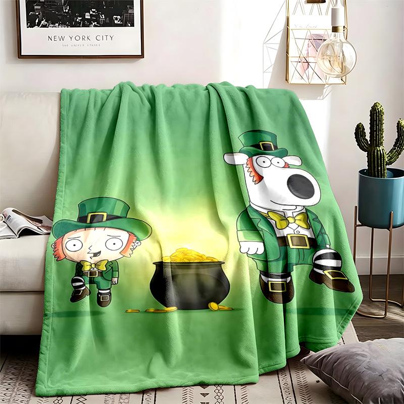 Family Guy Theme Blanket Suitable For The Sofa Camping And Travel Made Of Soft Flannel Material An Ideal Gift For Occasions Such As Birthday