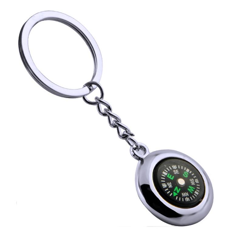 B36F Mini Survival Compass Key Chain Outdoor Camping Hiking Pocket Compass Navigator Carabiner Keyring Climbing Riding Equipment