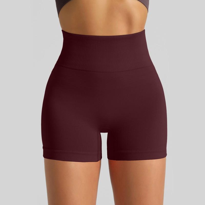 High-Waisted Seamless Yoga Shorts Women Butt-Lifting 3/4 Length Running Gym Leggings Quick-Dry Stretchy Workout Pants
