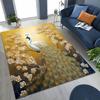 3D Colorful Peacock Romantic Birds Rug for Bedroom Living Room Sofa Home Doormat Decor,Larger Kid Play Non-slip Floor Mat