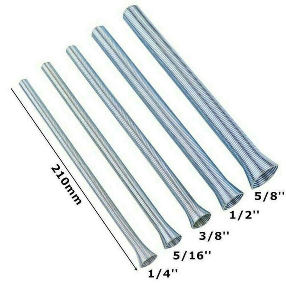 Equipment Pipe Bender Tube Pipe Bender 1 4 5 16 3 8 1 2 5 8 21cm Length Bending Good Elasticity Silver Spring Steel
