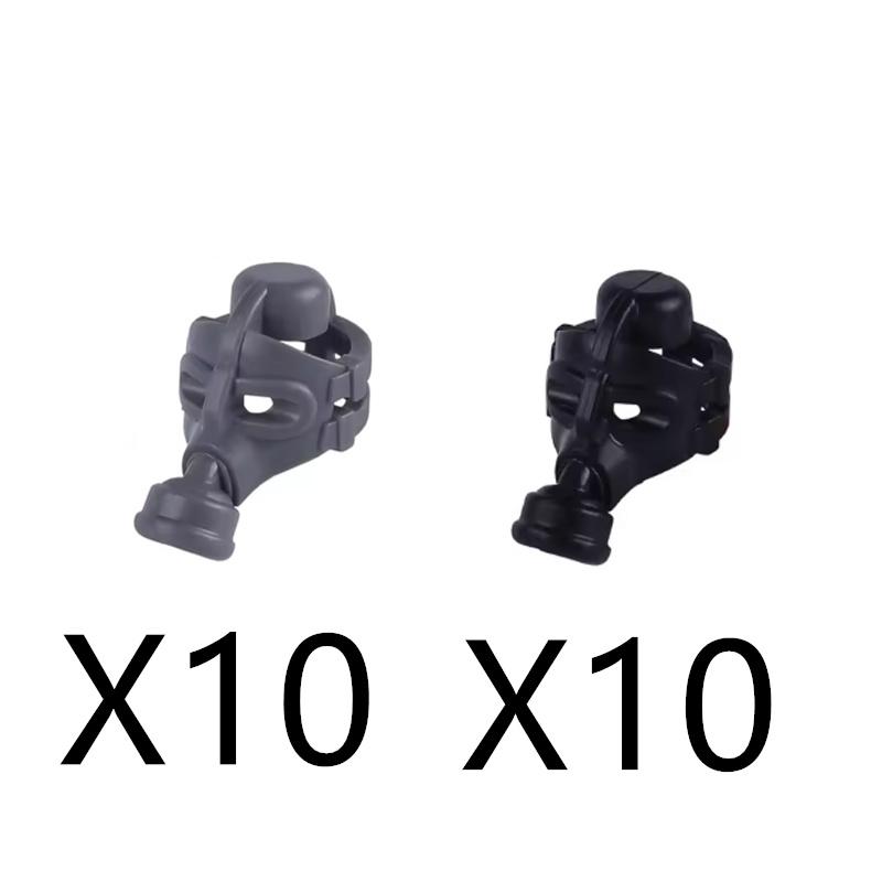 MOC Building Blocks Character Accessories Explosion-Proof Helmets Hats Gas Mask Knife Stands Mechanical Dog Drones DIY Toy Gift