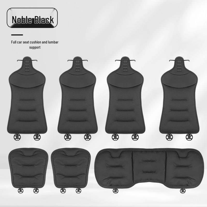 Xiaomi Ventilated All-Season Car Seat and Lumbar Support Cushions for Mercedes-Benz and BMW, with Integrated Rear Seat Trim.
