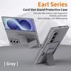 For Samsung Galaxy Z Fold 8 Ultra 7 6 5 Foldable Card Slot Stand Holder Leather Case Hinge Anti-drop Shockproof PC Cover