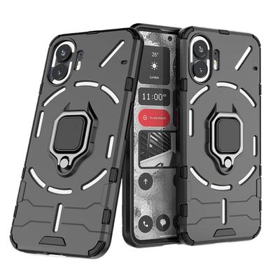 For Nothing Phone 1 2 2a 5g Bakdeksel Telefondeksel Støtsikker Armor Metallring Støtteholder Magnetisk Beskyttelse Funda Coque