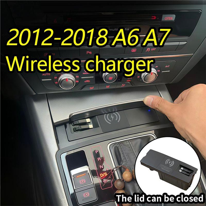 Wireless Car Dual Type-C Cable Fast Charging Telescopic Cable For 2012-2018 A6 A7