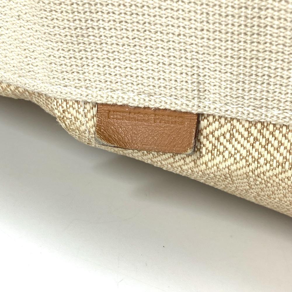 HERMES Saksaw PM Saksaw PM Bag Tote Bag Hand Bag Canvas Beige