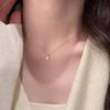 925 Sterling Silver 18K Gold Plated Imitate Opal Pendant Necklace for Women, Hypoallergenic Dainty Opal Necklace