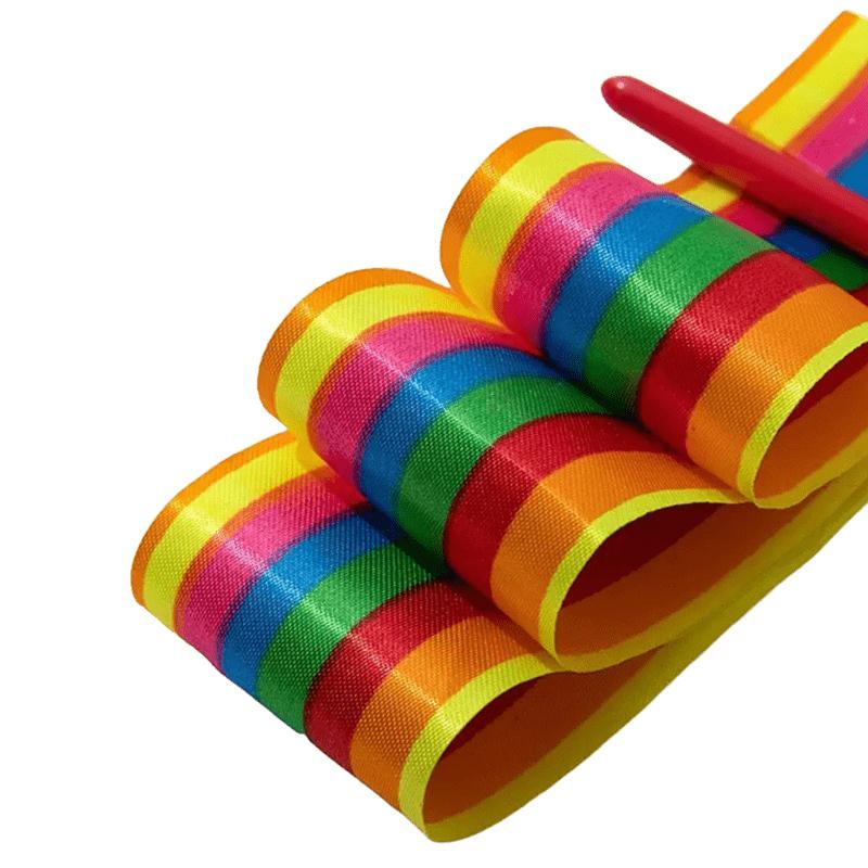 1PC 4 Meter Ribbon High Quality Colorful Gymnastics Rhythmic Streamers Dance Ribbons Sport Performance Prop Party Decoration ZYF