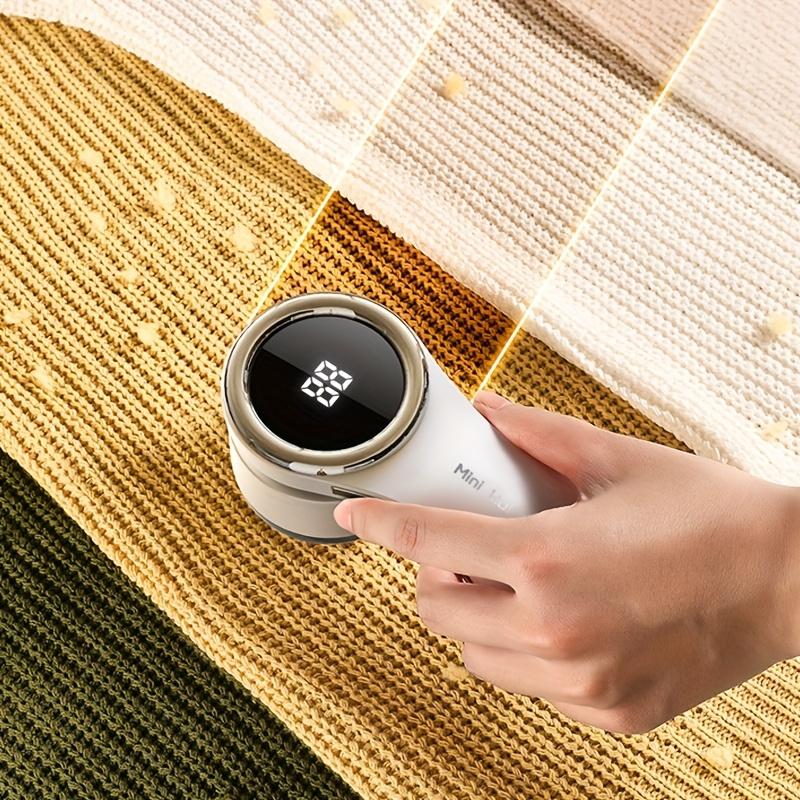 Elektrischer Fusselrasierer Stoffrasierer Fusselentferner Digitalanzeige USB Wiederaufladbar Kleidung Fussel Pilling Entferner Tragbarer Pullover Entfusselgerät