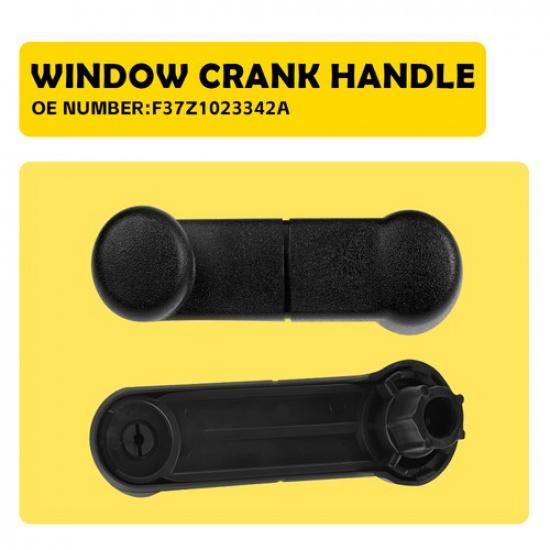 For Windstar 1995-2003 Ford Van Window Handle Ide LH+RH Set Crank Black Of 2