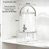 Large Capacity Beverage Dispenser with Faucet for Tea, Juice, or Soda - New Spring Product.