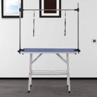 PawHut Pet Grooming Table Care Table Clipping Table with Adjustable Bottom Basket for Dogs