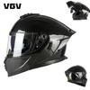 New Motorcycle Helmet Custom Peeling Helmet Four-season Universal Double Lens