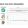 Undated Weekly Planner - 8.5" x 11" Undated Daily Productive Weekly To Do List Notepad for Home, Work, School, Projects, 52 Weeks, Clean Colorful