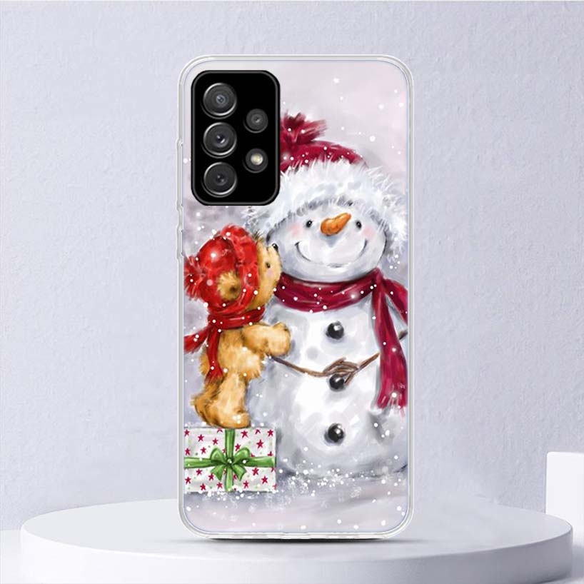 

Мягкий чехол с милым снежным рисунком для Samsung Galaxy A52 A53 A32 A22 A12 5G, чехол для телефона A33 A23 A13 A72 A73 A02S A03S Samsung A91