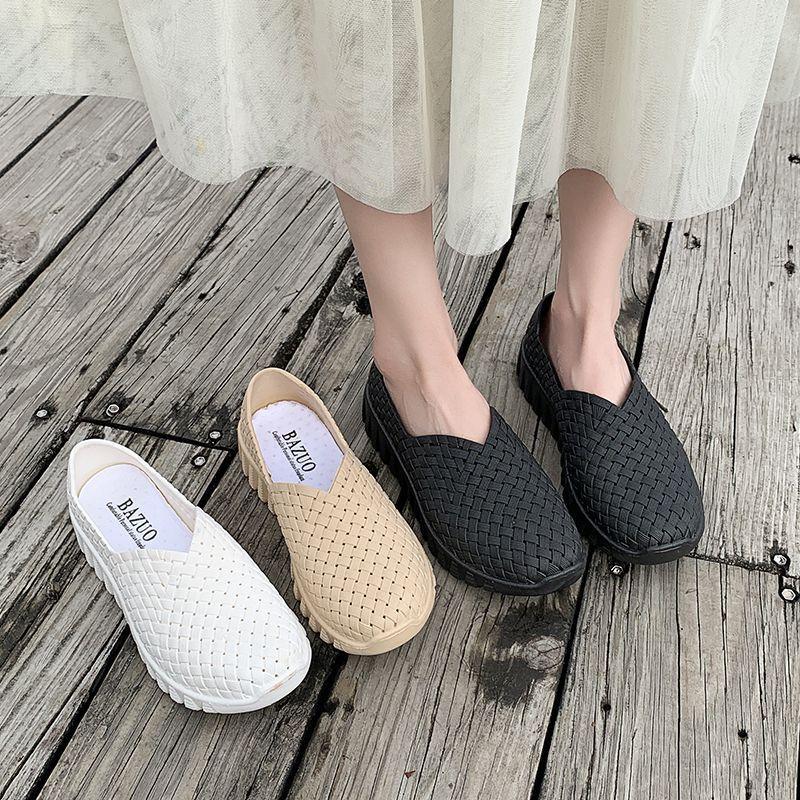 Light casual weaving light sports casual cool slippers foreign trade flat sandals women's 2025 summer and autumn new