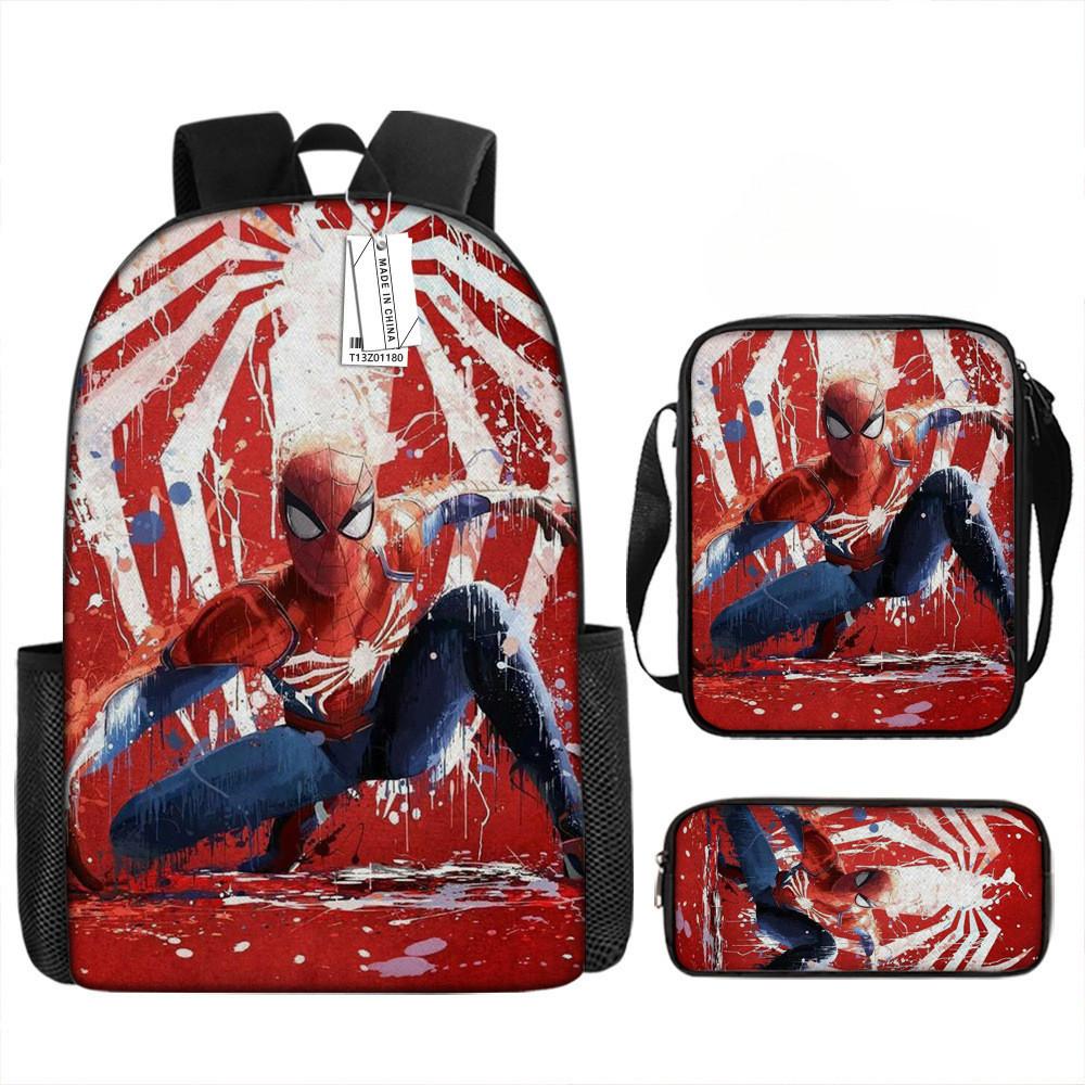 Mochila de Desenho Animado Mochila Escolar Estampada Estojo Bolsa Ombro